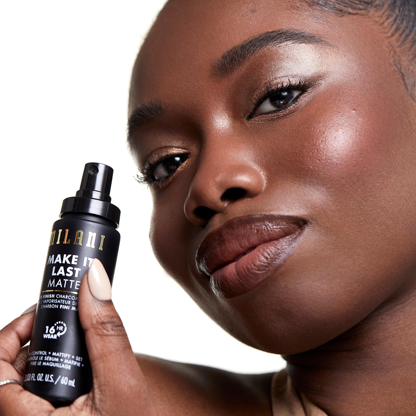 Milani Setting Spray + Primer, Make It Last Matte- Oil Absorbing Charcoal Formula to Control Shine, Matte Finish Setting Spray for Makeup and Primer