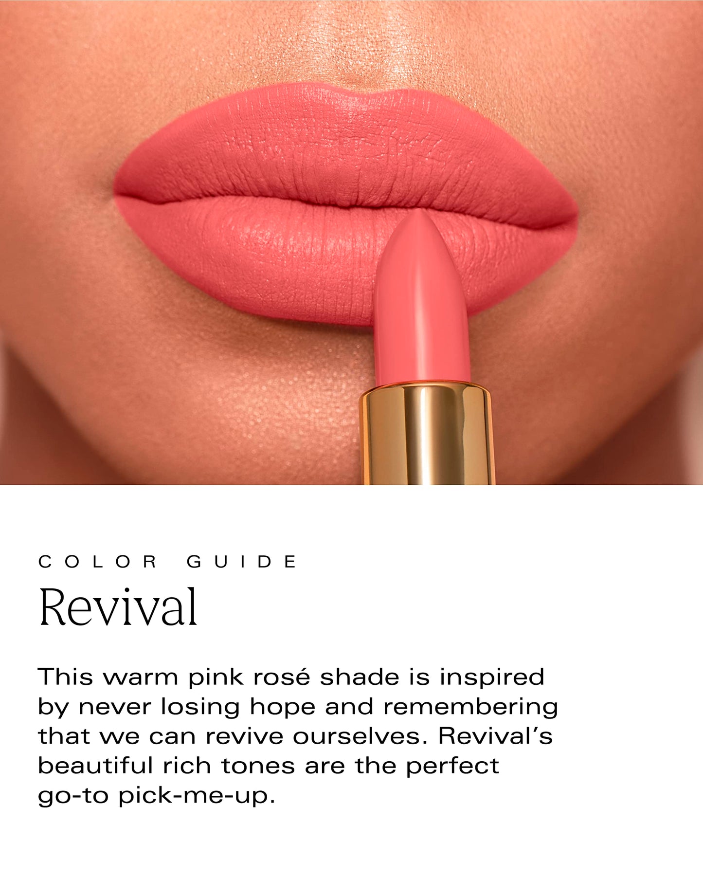 PDL Cosmetics by Patricia De León | High Powered Lipstick (Revival) | Intensely Colored Rosé Matte Finish Lipsticks | Long Lasting Hydrating Formula,