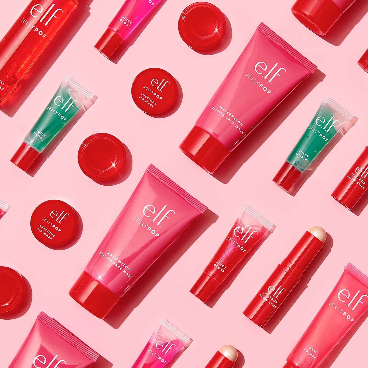 e.l.f. SKIN Jelly Pop Watermelon Glitter Face Mask, Cooling Face Mask To Plump & Calm Skin, Watermelon Scent, Vegan & Cruelty-Free, For All Skin Types