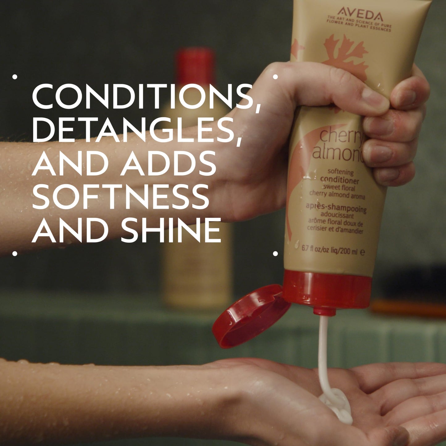 Aveda Cherry Almond Softening Conditioner | for Normal to Dry Hair | 98% Naturally Derived* | with Coconut Oil & Shea Butter | Silicone Free | Iconic