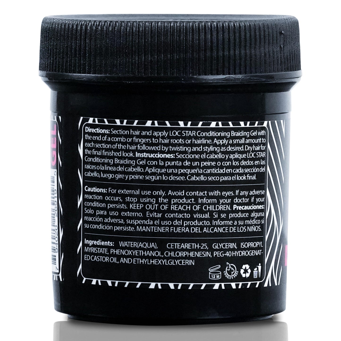 IWELL Signature | Loc Star | Braiding Gel 3.4oz | Shining Hair Styling Gel for Braids, Locks, Twists
