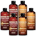 Batana Oil Shampoo & Conditioner Bundle, Aloe Vera Leaf Juice, Saw Palmetto, Caffeine, Biotin, Jojoba, Pumpkin Seed, Castor, Rosemary & Hydrolyzed