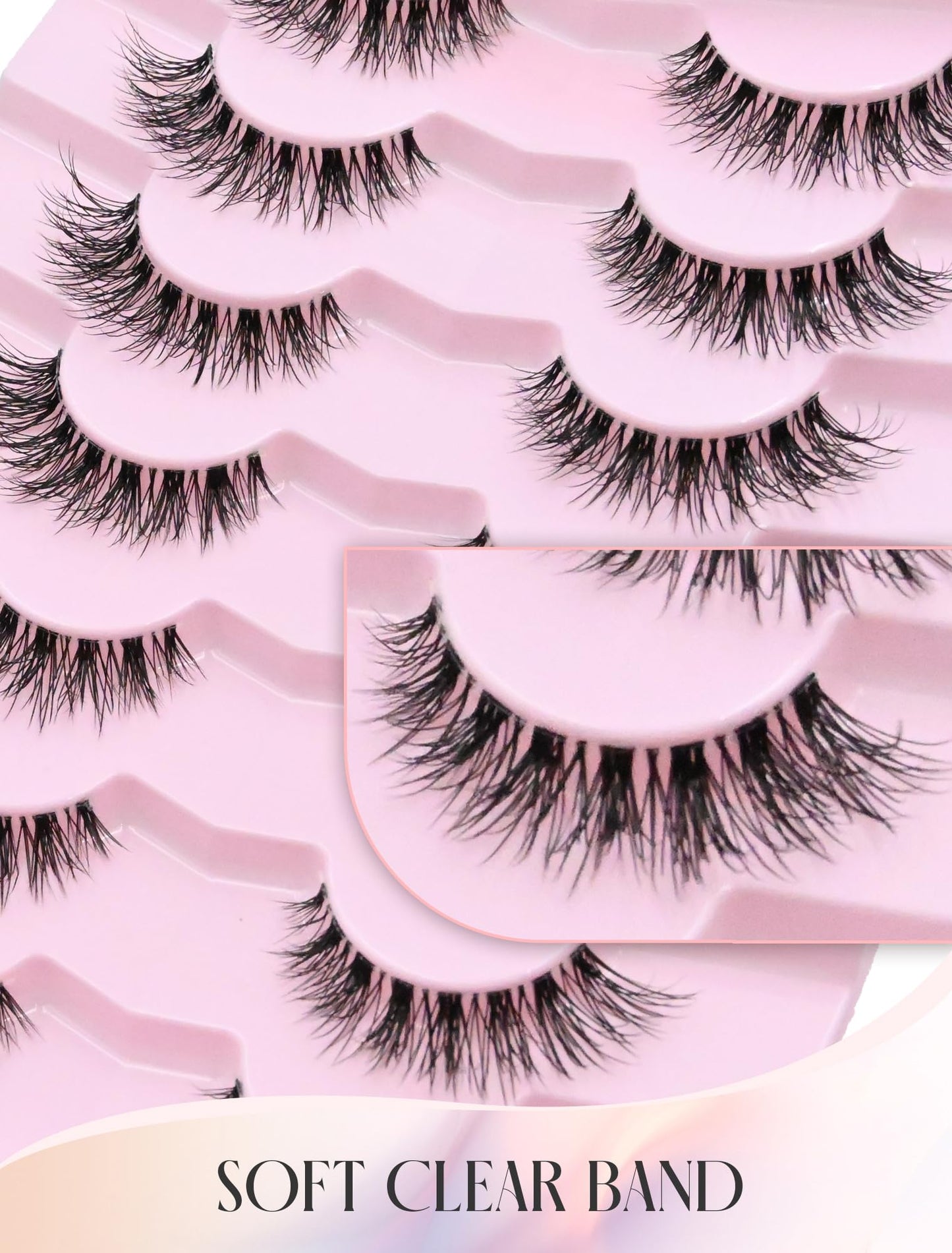 Ukrizi False Eyelashes Cat Eye Lashes Wispy Lashes Fake Lashes Natural Lashes Fake Eyelashes Natural Eyelashes Mink Lashes K4 Beauty and Personal Care Ukrizi