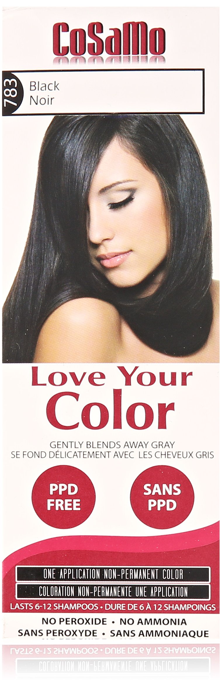 Love Your Color Cosamo Non Permanent Hair Color, Black