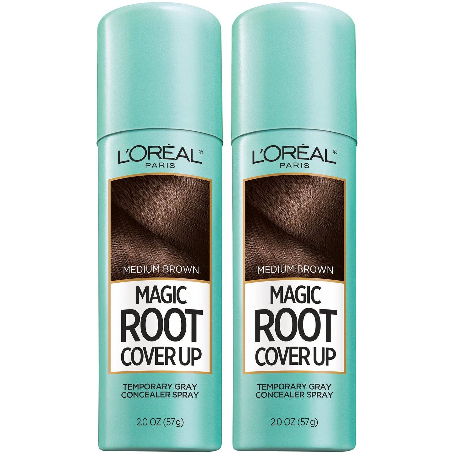 L'Oreal Paris Magic Root Cover Up Gray Hair Spray, 100% Gray Hair Coverage with Buildable, Lightweight, Transfer-Resistant, and Temporary Formula