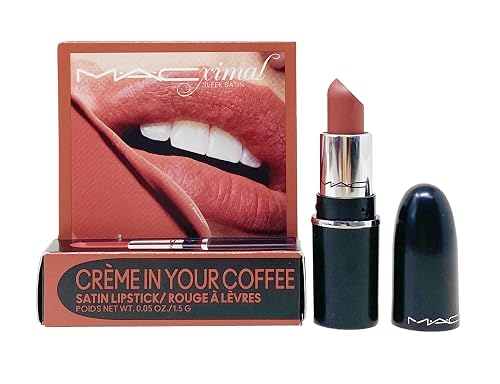 MAC Cosmetics Ximal Sleek Satin Mini Lipstick - 834 Creme In Your Coffee (Midtone pink brown) 0.05 Oz / 1.5 g