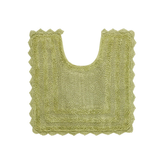 Better Trends Toilet Rugs U Shaped Lilly Crochet Rug 20" x 20" Contour 100% Cotton Soft Water Absorbent Washable Reversible for Bathroom Floor Decor…