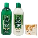 Bath & Body Works Vanilla Bean Noel Moisturizing Shampoo & Conditioner with a Peach Gardenia Sample Soap