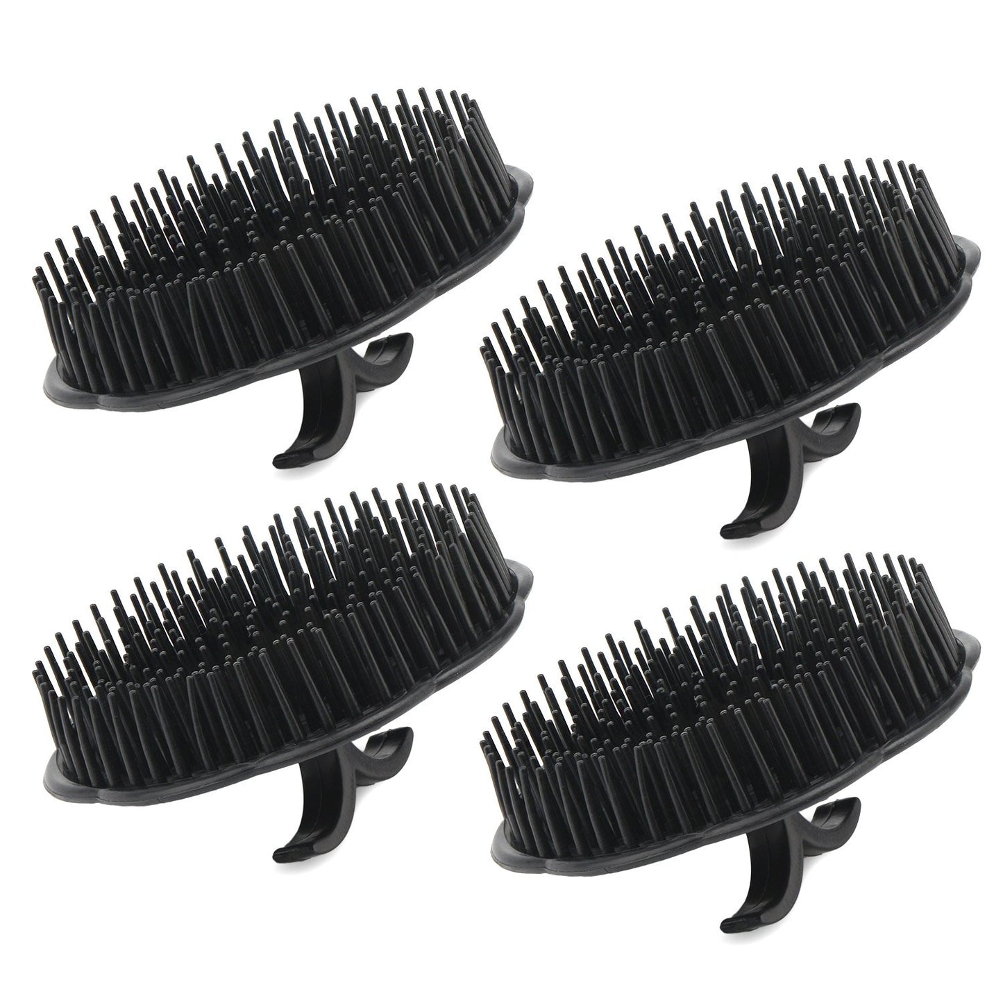 Segbeauty Mens Shampoo Brush, 4pcs Scalp Massage Brushes, Massage Hair Brush Floriated Shower Comb for Deep Cleaning Hair Men's Hand Brush Plastic