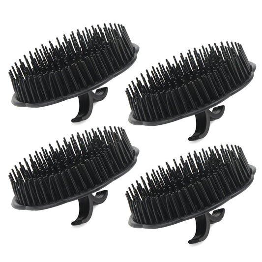 Segbeauty Mens Shampoo Brush, 4pcs Scalp Massage Brushes, Massage Hair Brush Floriated Shower Comb for Deep Cleaning Hair Men's Hand Brush Plastic