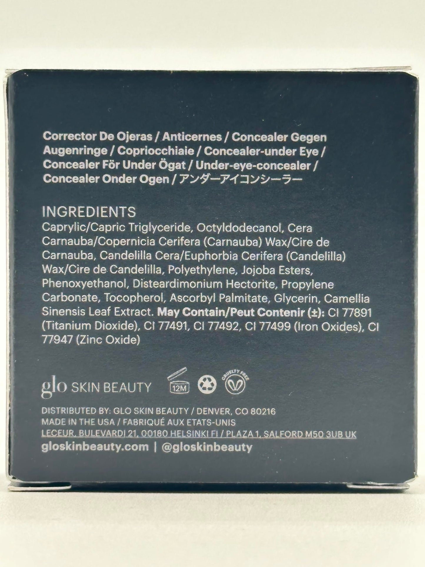 Glo Skin Beauty Under Eye Concealer Makeup with Duo Shades for Custom Blending - Corrects & Conceals Dark Circles & Redness