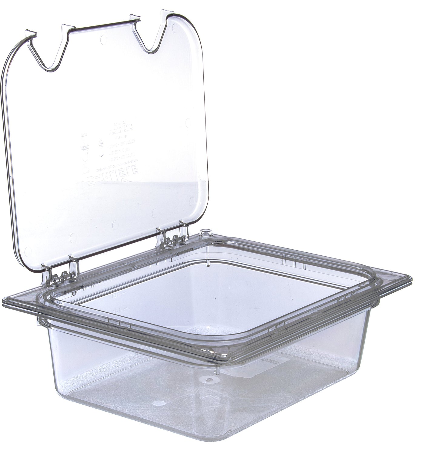Carlisle FoodService Products Storplus 1/2-Size Food Pan for Catering, Buffets, and Restaurants, Polycarbonate, 4 Inches Deep, Clear