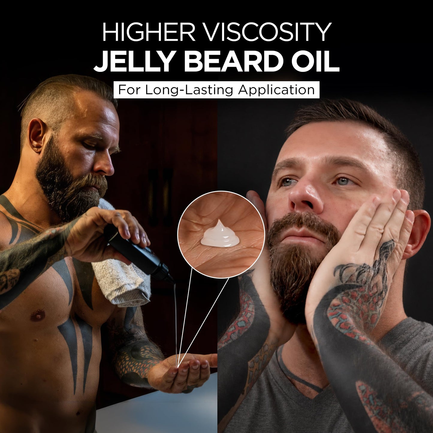 Bossman Jelly Beard Oil for Men (4 oz, Vetiver X Scent) - Softens, Moisturizes & Conditions with Natural Ingredients Beauty and Personal Care Bossman