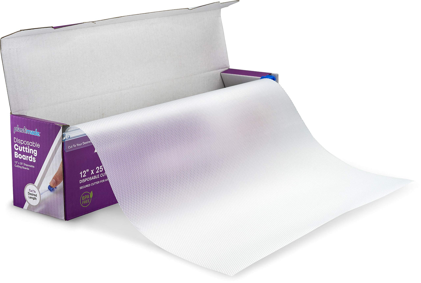 Plastimade Disposable Plastic Cutting Board | Easy To Use Flexible Cutting Board Sheets With Built In Sliding Cutter | For Thanksgiving Cooking Prep…