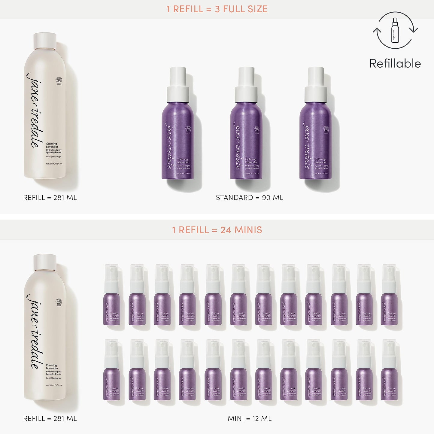 jane iredale Lavender Calming Hydration Spray, 3.04 fl. oz.