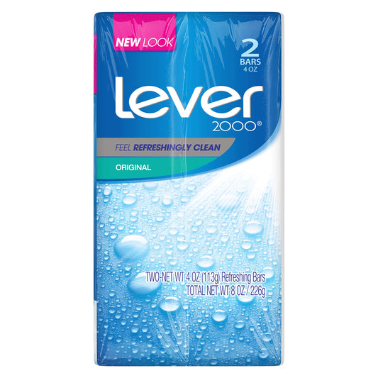 Lever 2000 Original Refreshing Bar Soap, Perfectly Fresh 4 oz, 2 ea Beauty & Personal Care Lever 2000