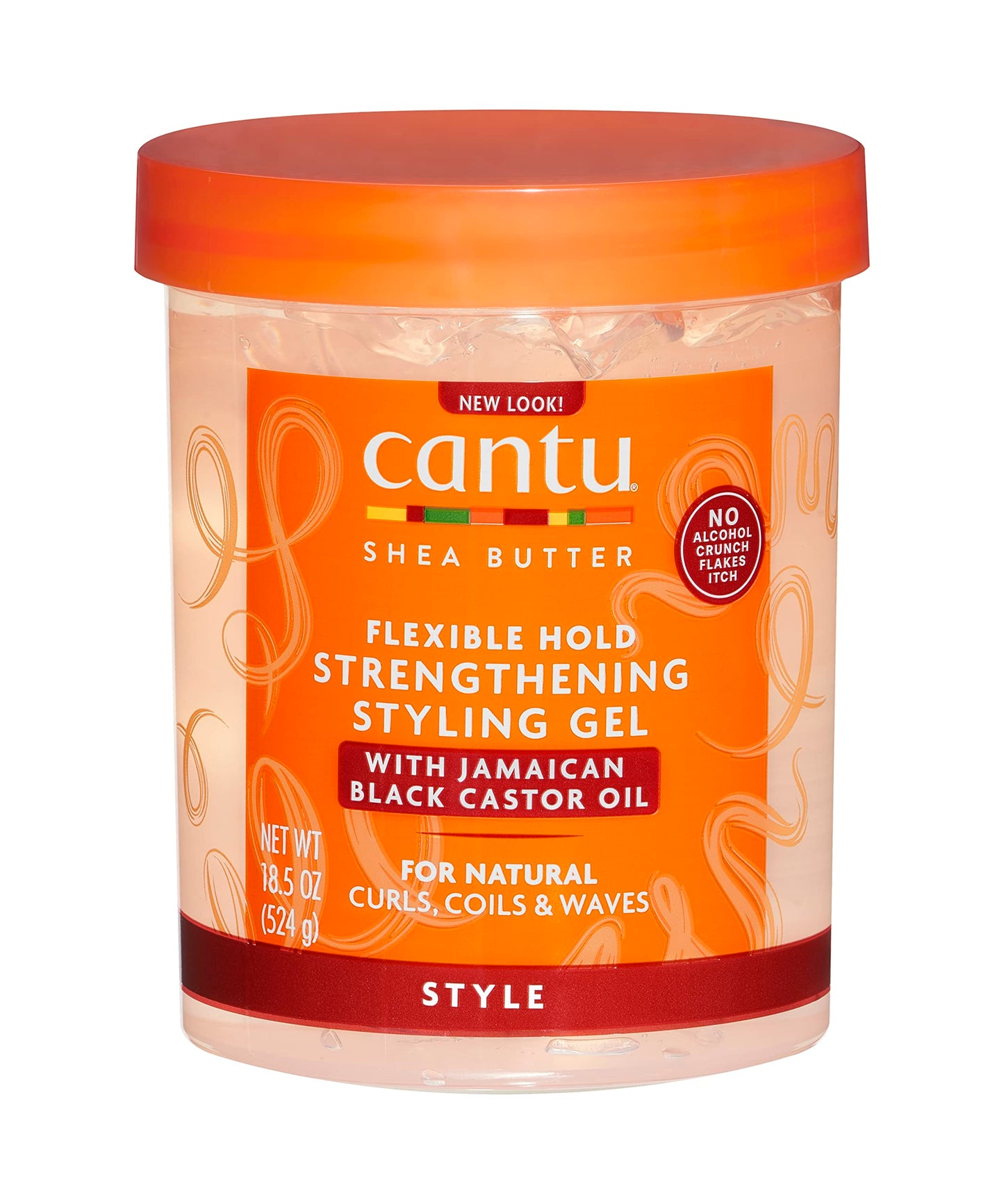 Cantu shea butter maximum hold strengthening styling gel with jamiaican black castor oil, 18.5 Ounce