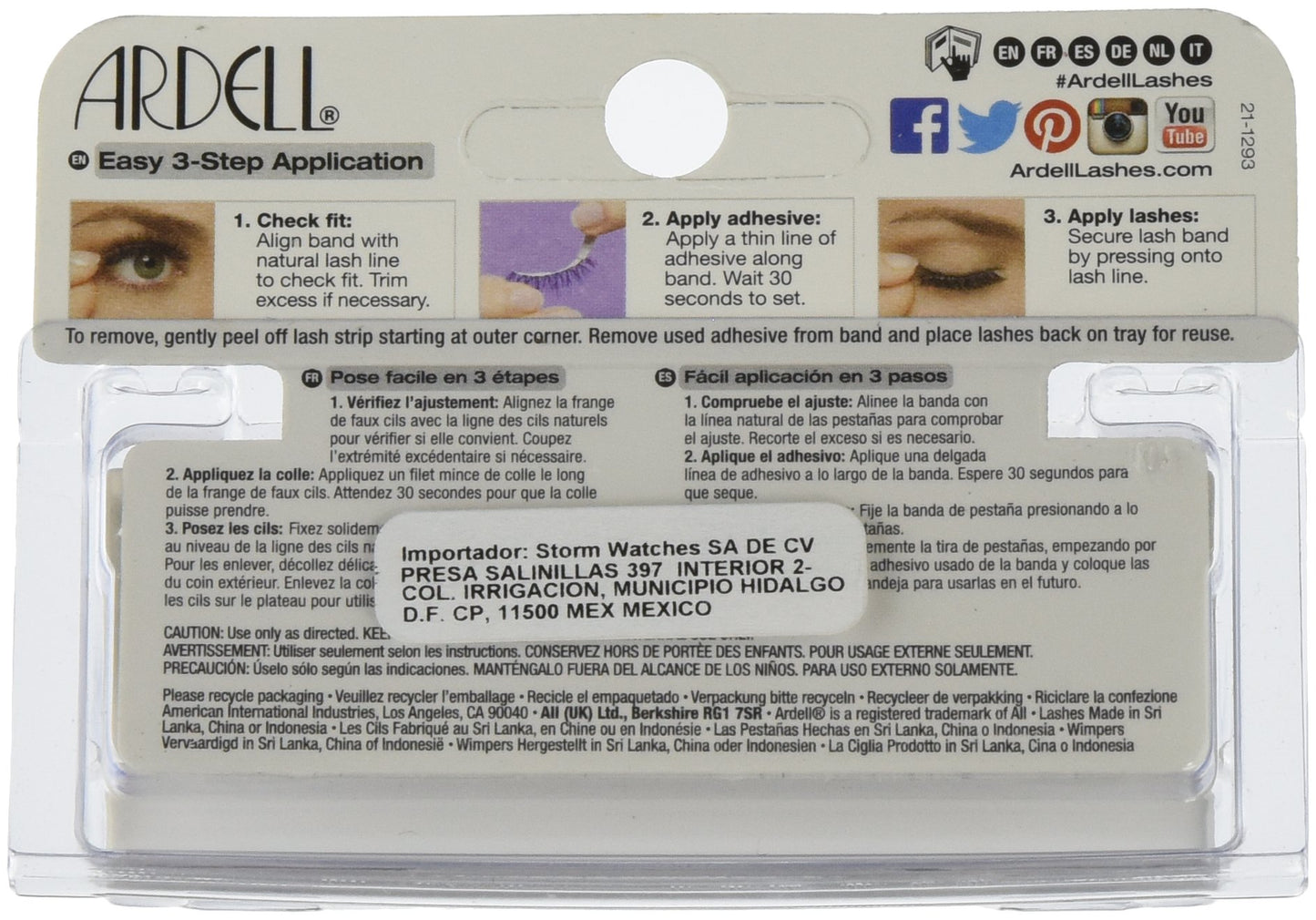 Ardell 101 demi Black Fashion Lashes, 1 Count