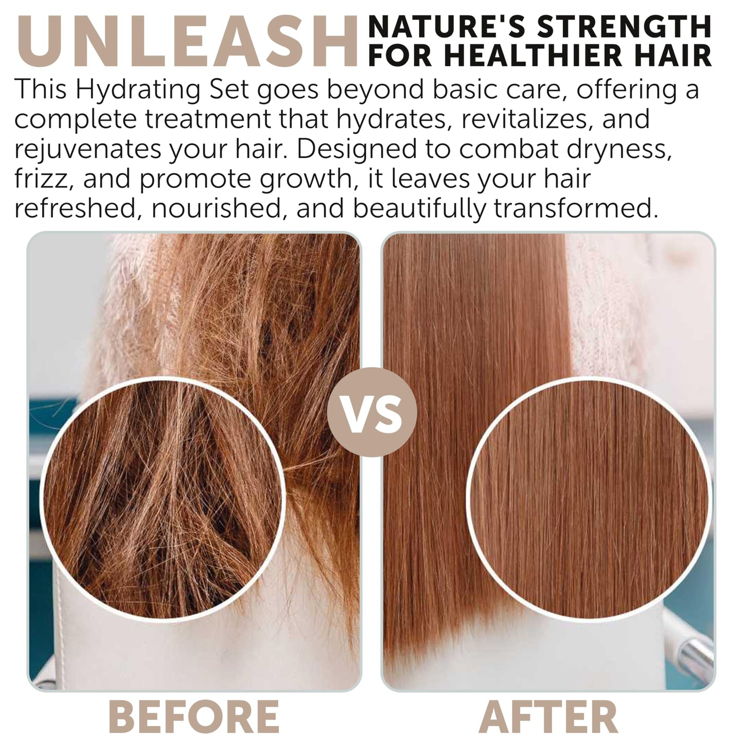 34 OZ Hydrating Shampoo & Conditioner Set for Dry, Damaged, Oily & Fine Hair | Strengthens Roots for Thicker, Stronger Hair, Nourishes Scalp, Reduces