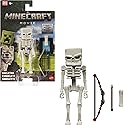 Mattel Minecraft Action Figure & Accessories Set, 4-inch Skeleton Posable Character Collectible Inspired by A Minecraft Movie