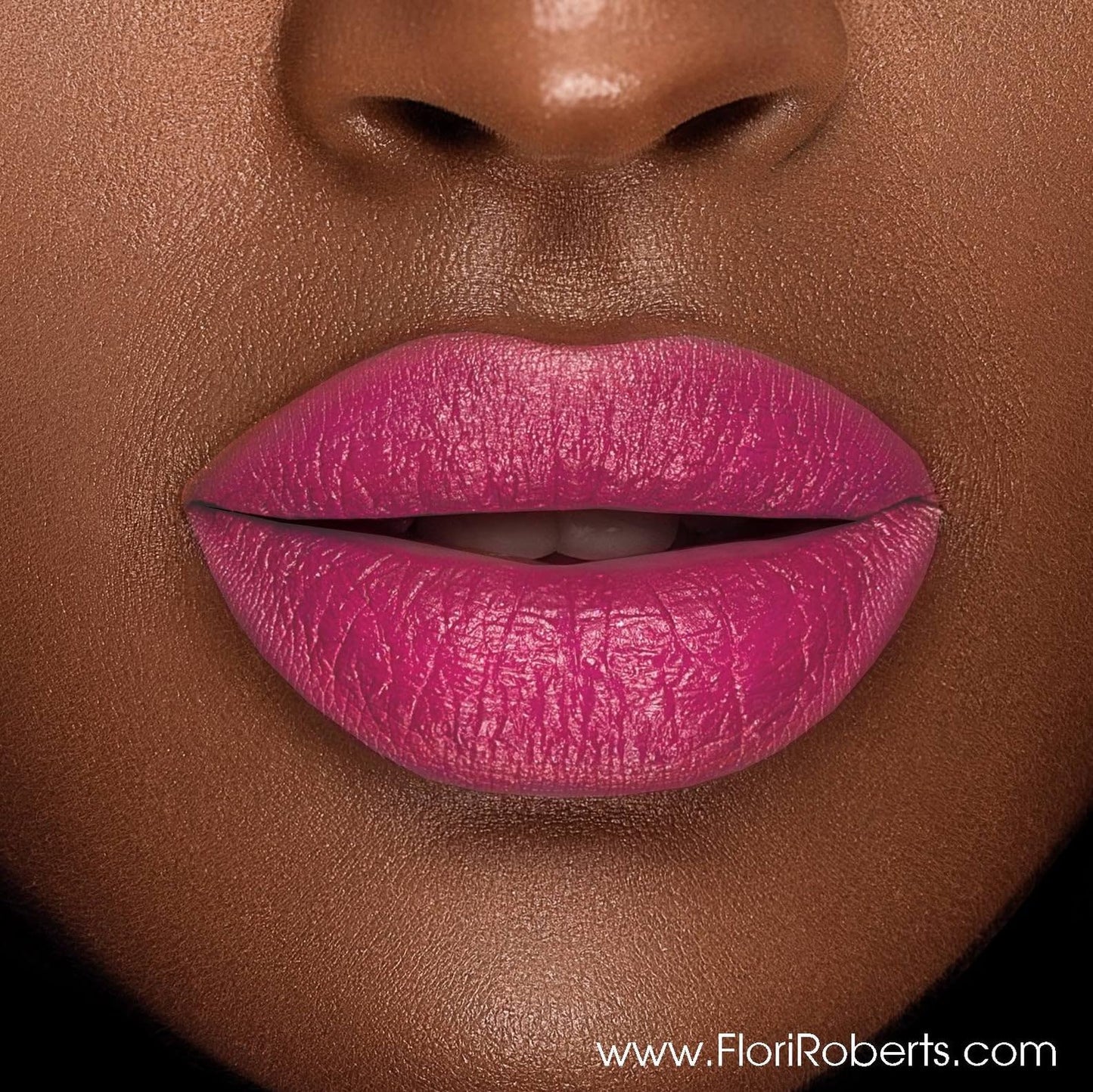 Flori Roberts Luxury Lipstick, Vibrant Lip Makeup for Women of Color or Deeper Skin Tones, Demi-Matte Texture, Hydrates and Conditions Lips