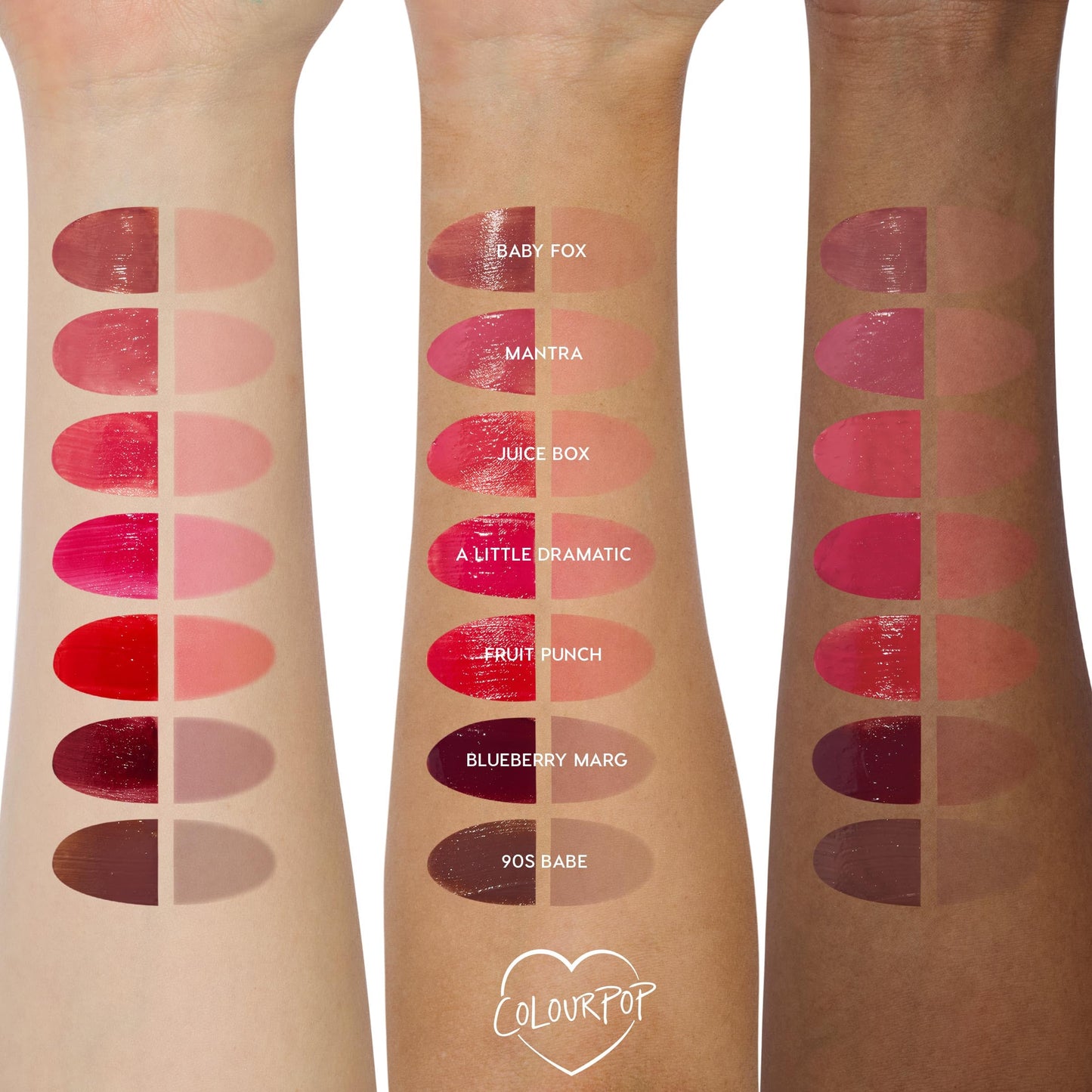 ColourPop HydraPop Glossy Lip Stain Duo - Pink & Warm Nude Hydrating Lip Gloss Set That Fades Into A Soft Tint - Non-Drying & Long-Lasting