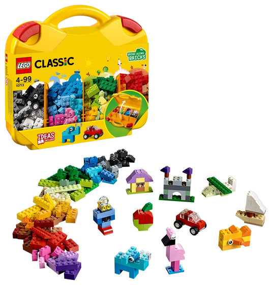 LEGO Classic Creative Suitcase 10713, Portable Building Set with Sorting Storage Case, Fun Preschool Learning Toy for Kids Ages 4+