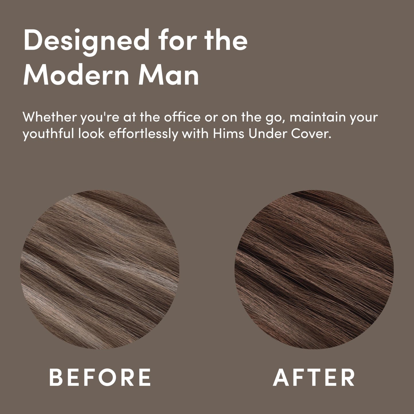 hims Under Cover Hair Color & Conditioner - With Argan Oil - Semi-Permanent In-Shower Hair Dye - Blends Grays Naturally - Sulfate-Free & Cruelty-Free