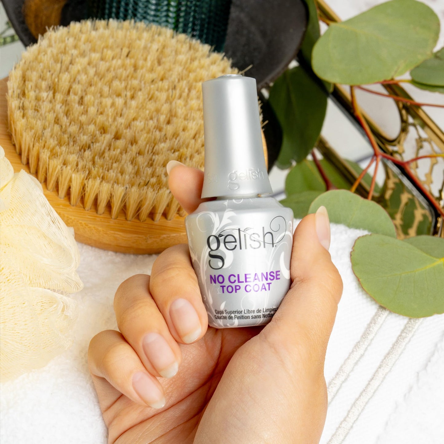 Gelish No-Cleanse No Wipe UV/LED Gel Nail Polish Top Coat Sealer, 15mL Beauty & Personal Care Gelish