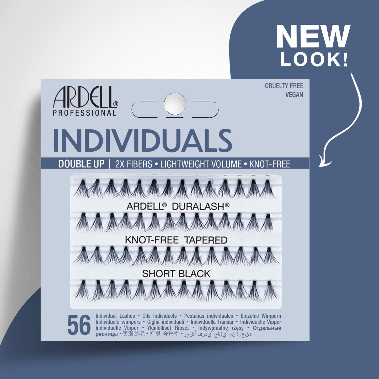 Double Up Soft Touch Knot-Free Short Black