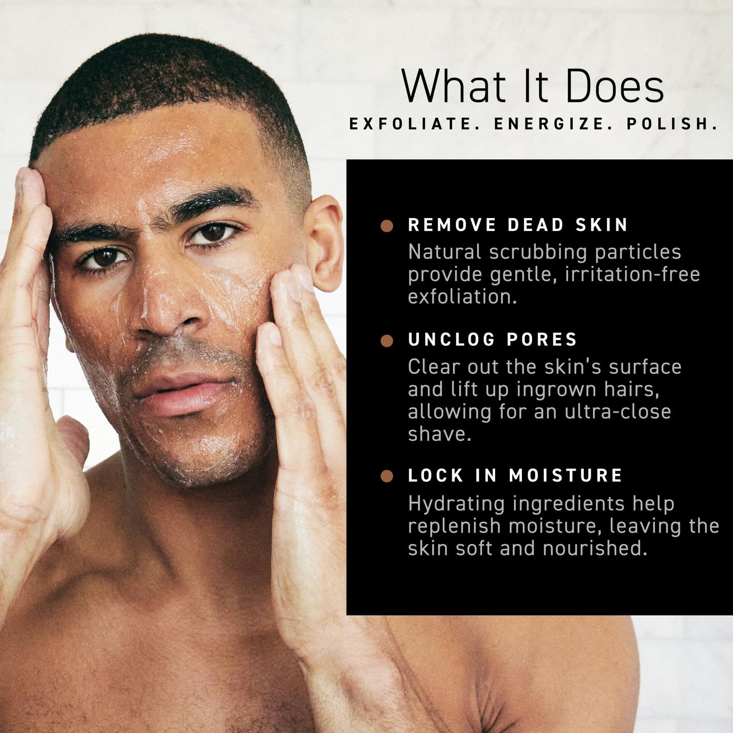 Brickell Men's Renewing Face Scrub for Men, Deep Exfoliating Facial Scrub Formulated with Pumice, Caffeine and Jojoba Beads, 4 Ounce, Scented Beauty and Personal Care Brickell Men's Products