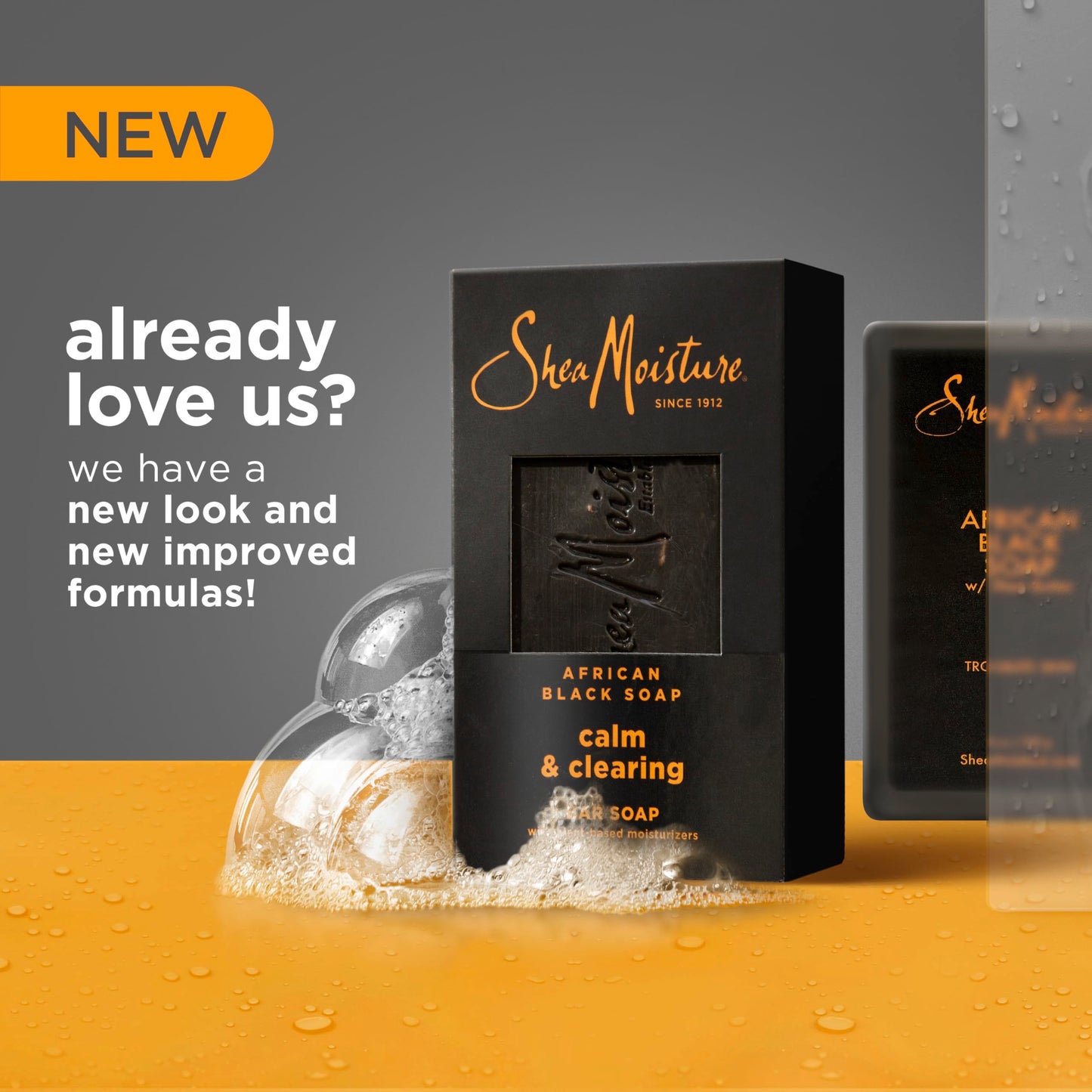 SheaMoisture Bar soap African Black Soap 4 count Soothe and Clarify Skin Soothing and Clarifying bar soap with 24h shea moisture nutrients