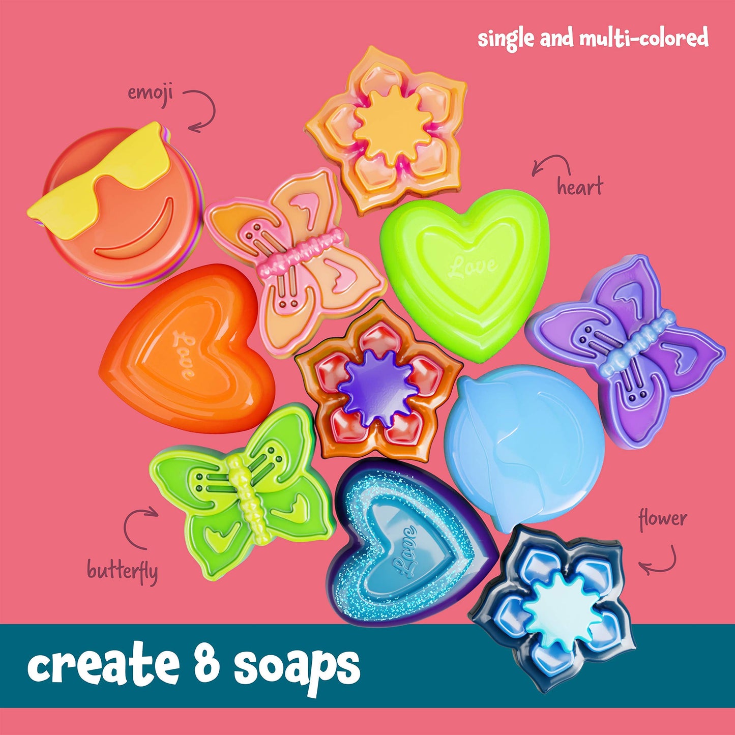 Dan&Darci Soap & Bath Bomb Making Kit for Kids – 3-in-1 DIY Spa Science Kit with Soap, Bath Bomb & Scrub Crafts – Fun STEM Gift for Girls & Boys Ages 6-12, Creative Experiment Toy & Birthday Gift Idea