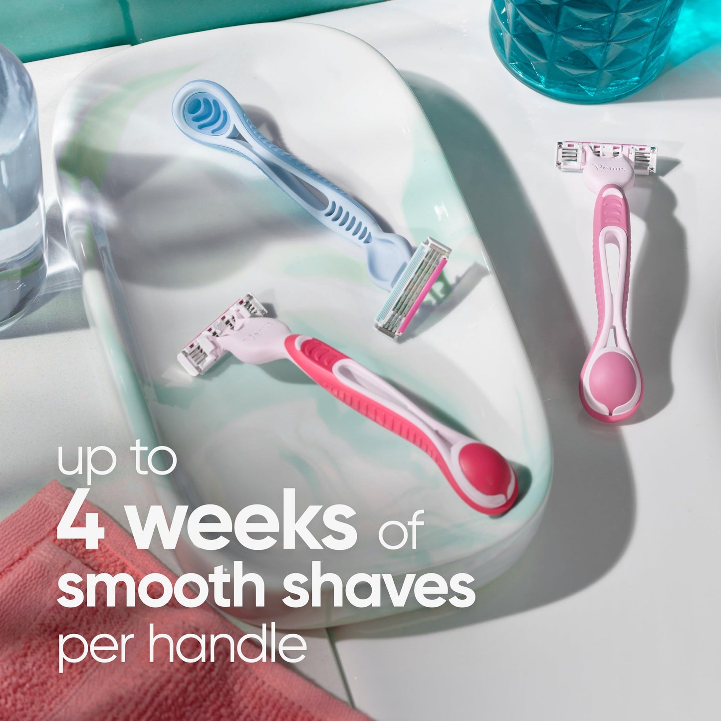 Gillette Venus Simply3 Disposable Razors for Women, 8 Count, Designed for a Close and Comfortable Shave Beauty and Personal Care Gillette