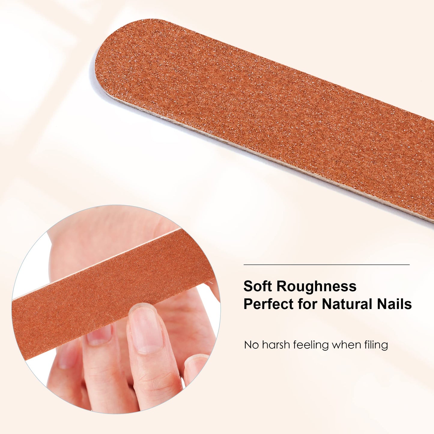 Canvalite Nail File Large Emery Boards for Nails, 180 Grit Nail Files for Natural Nails, Thin Emory Nail File Pack Manicure Tool for Home Use 25PCS Beauty and Personal Care CANVALITE