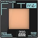 Maybelline New York Fit Me Matte Plus Pore Less Powder, 220 Natural Beige