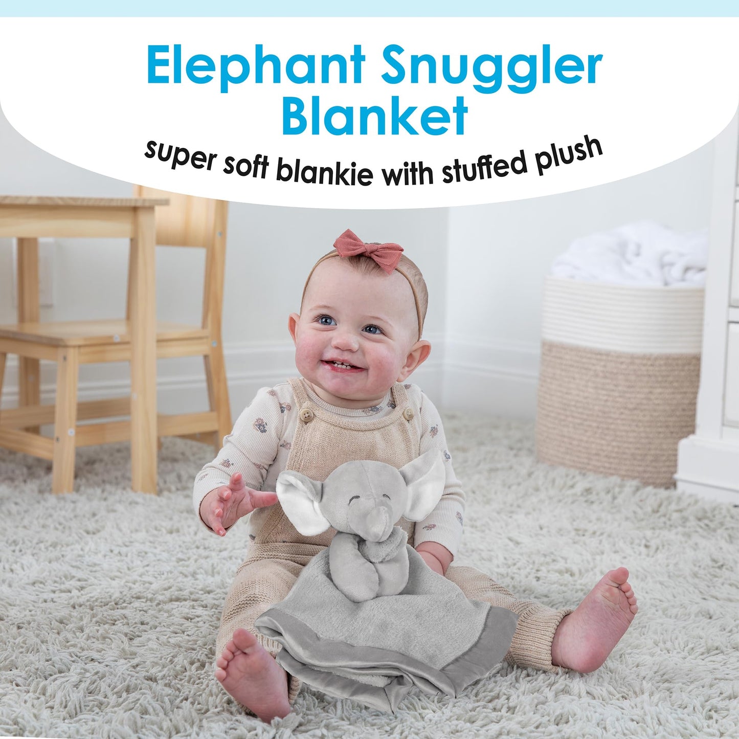 KIDS PREFERRED Carter's Baby Blanket Unisex Loveys for Babies Essentials, Newborn Boys and Girls Security Blankets with Soft Minky Fabric, Snuggle…