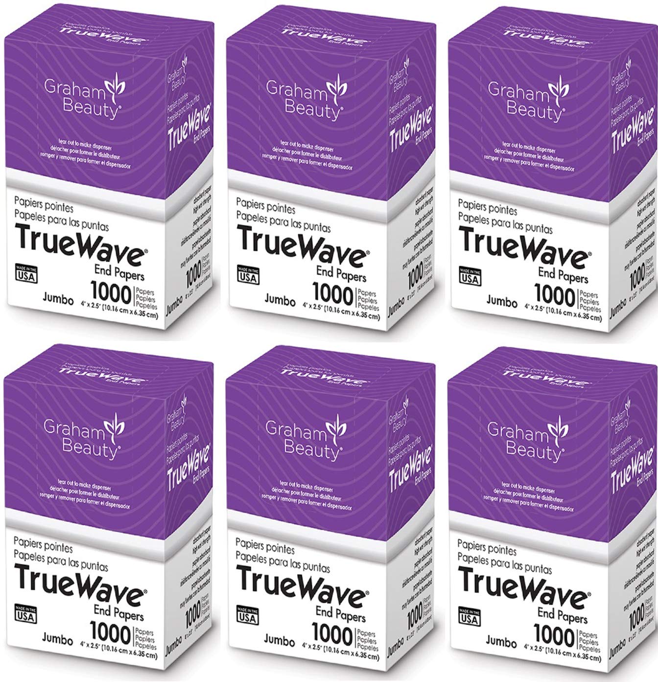 Graham Beauty Salon Truewave Jumbo End Paper 1000 Pack - HC-26067