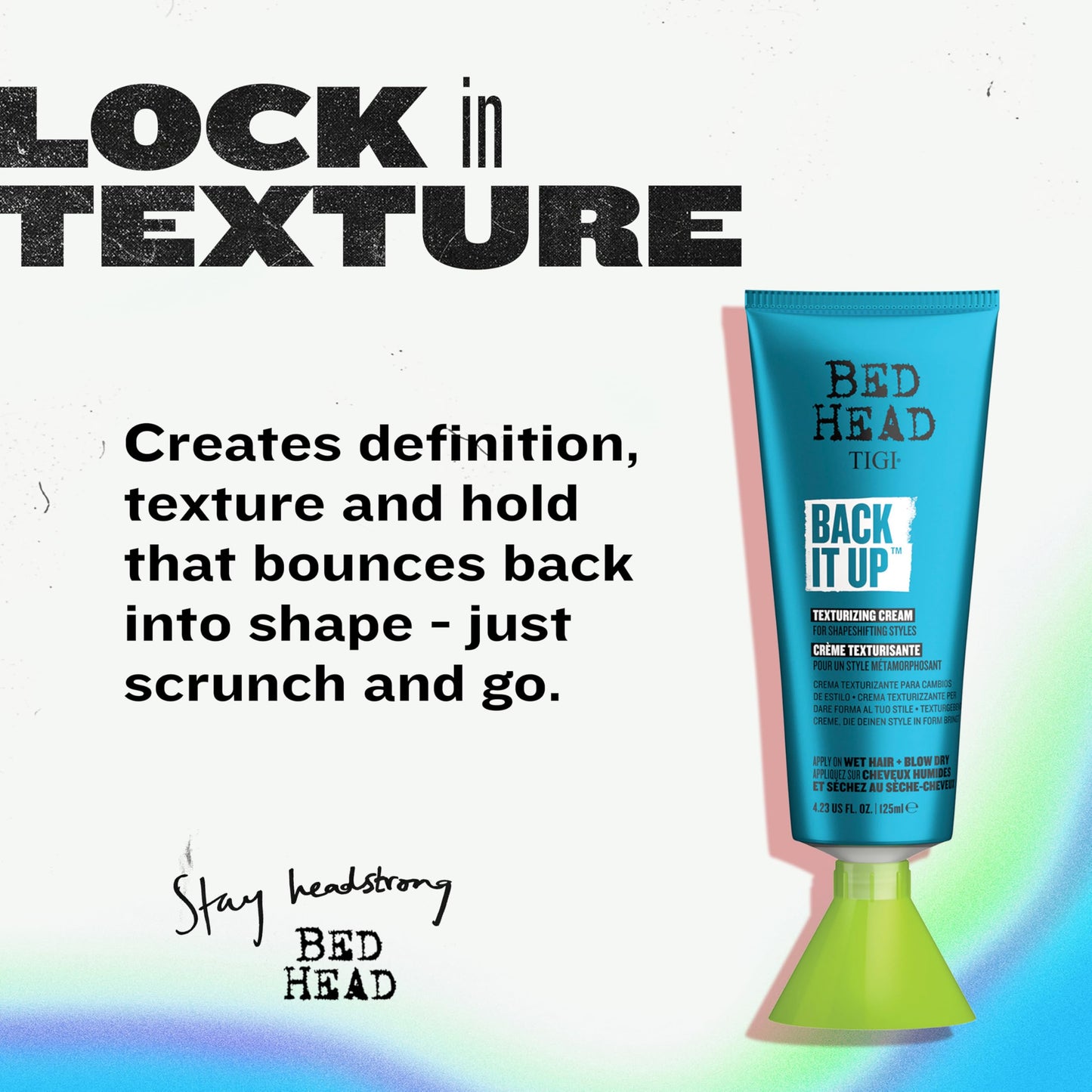 TIGI Bed Head Back It Up texturizing Cream for Shape and Texture 4.23 fl oz