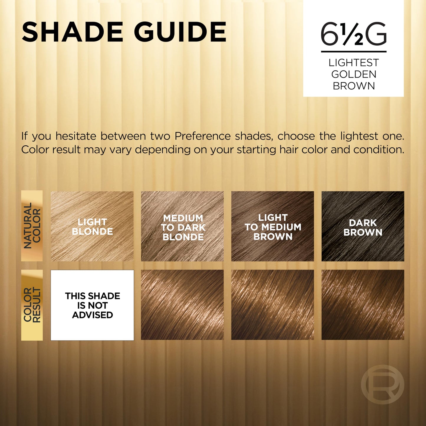 L'Oreal Paris Superior Preference Fade-Defying Color + Shine System 6 1/2 G Lightest Golden Brown/Warmer