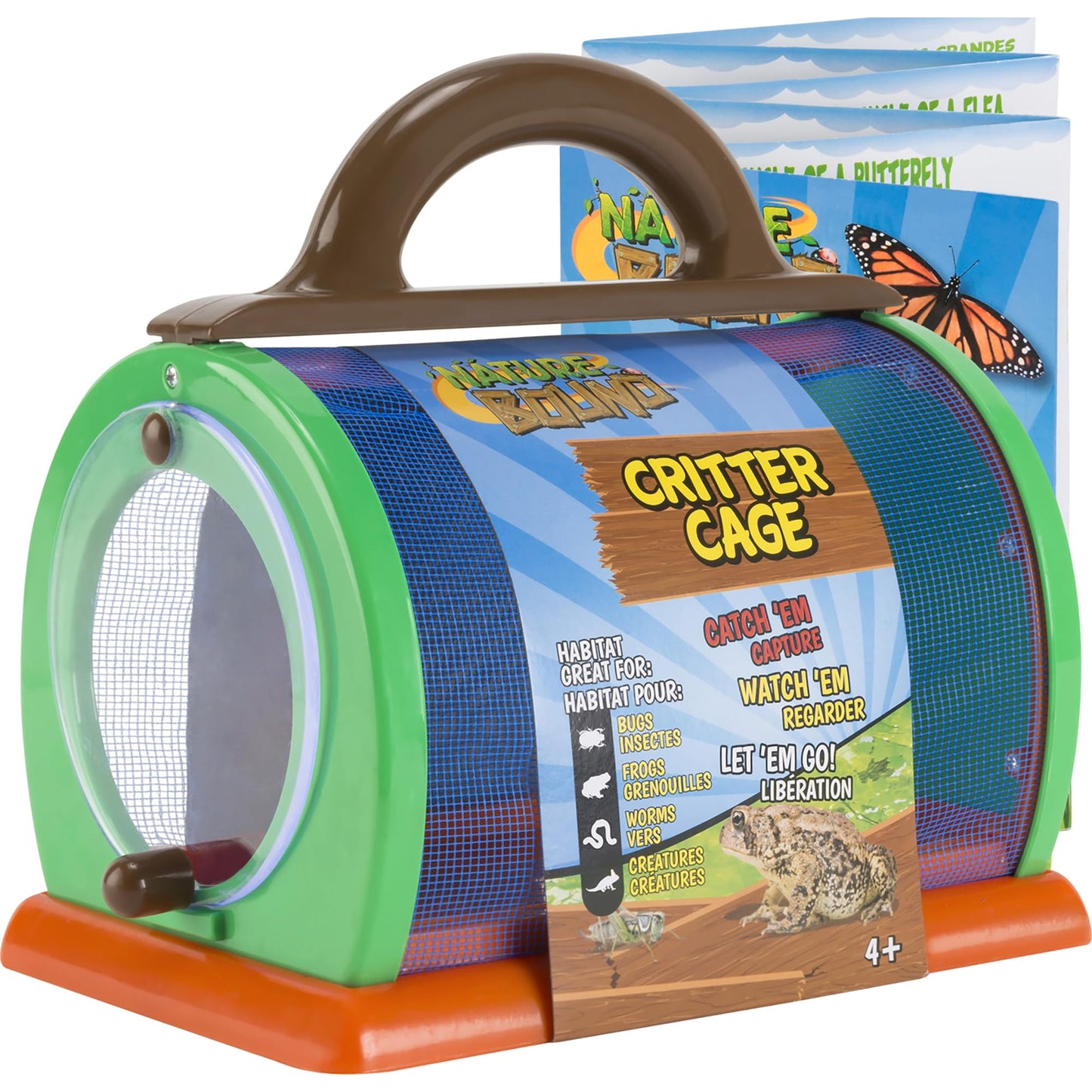 Nature Bound Critter Cage Bug Catcher & Habitat Kit – Kids Bug House with Activity Booklet, Indoor/Outdoor STEM Learning Toy, Ages 3+, Green