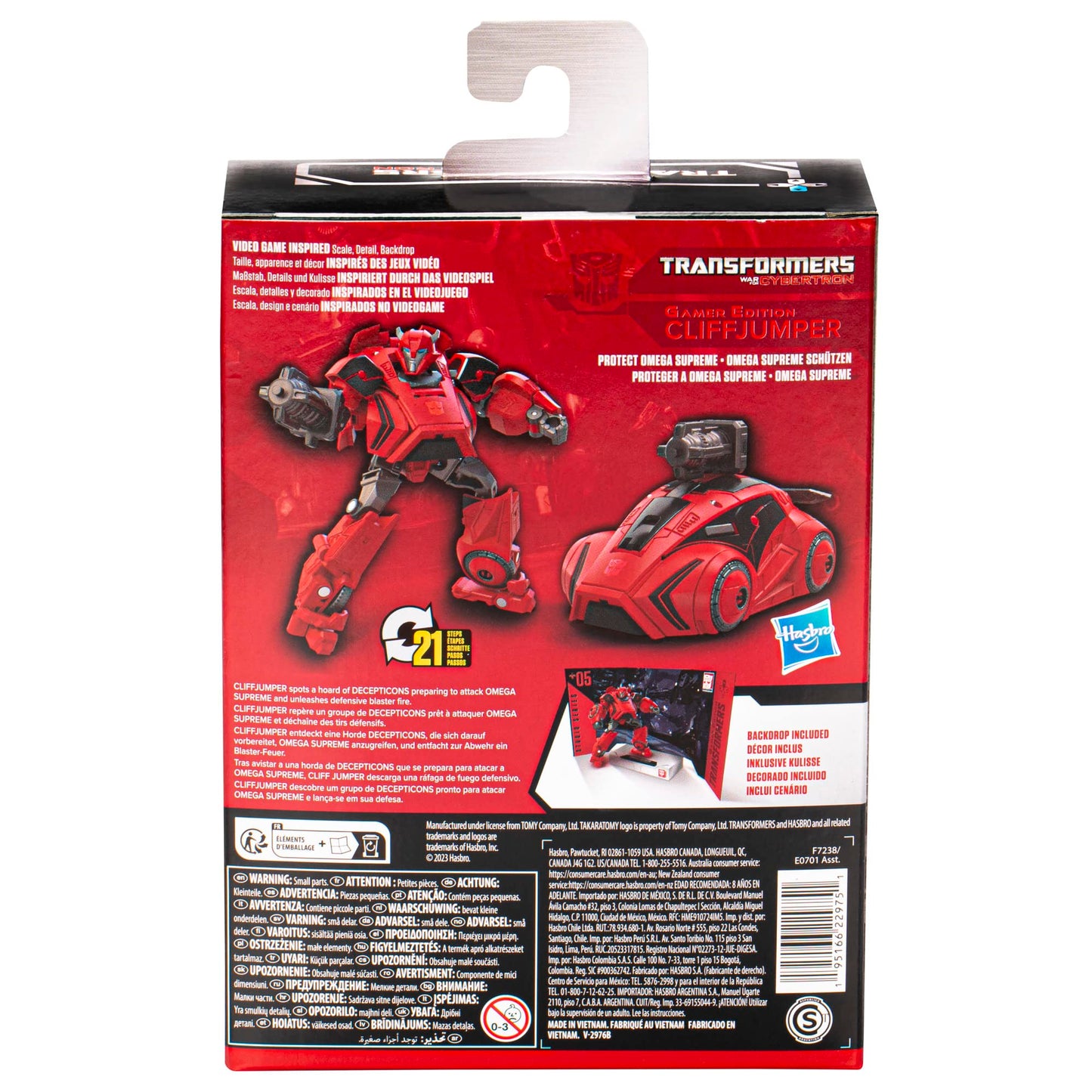 Transformers Toys Studio Series Deluxe War for Cybertron 05 Gamer Edition Cliffjumper Toy, 4.5-inch, Action Figure for Boys and Girls Ages 8 and Up
