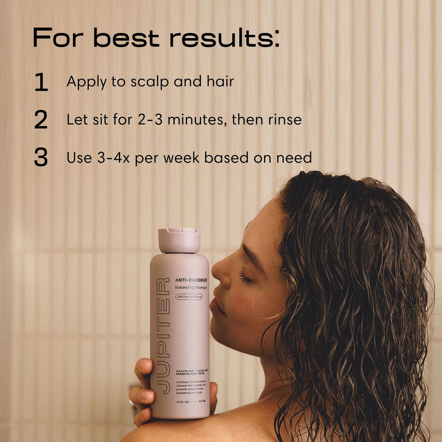 Jupiter Anti Dandruff Shampoo - Shampoo for Men & Women for Flaky, Itchy, Oily, & Dry Scalp - Nourishes Scalp and Reduces Breakage & Flakes Beauty and Personal Care Jupiter