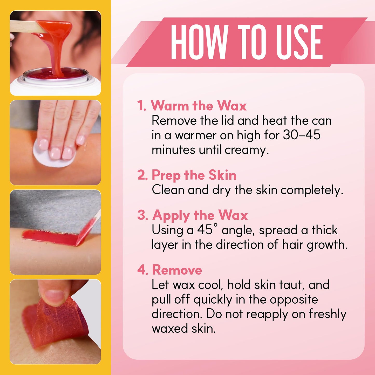 Gigi Neon Soft Wax, Watermelon - Hair Removal Wax for Sensitive Skin & Body, Salon & At-Home Waxing for Women, 14 Oz Beauty and Personal Care GIGI