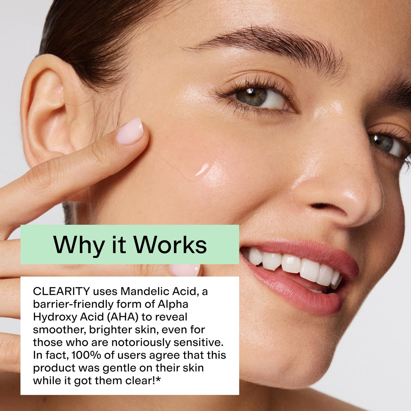 CLEARSTEM - CLEARITY The Blackhead Dissolver Mandelic Acid Serum - Vitamin C, Turmeric, Collagen Boost - All Skin Types - Facial Skin Care Products