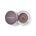 Bodyography Glitter Pigment Eye Shadow | Long Wear Shimmer Eyeshadow | Vegan, Talc & Paraben Free | Cream Powder Formula | Caviar (Smoky Brown) 1.5 g