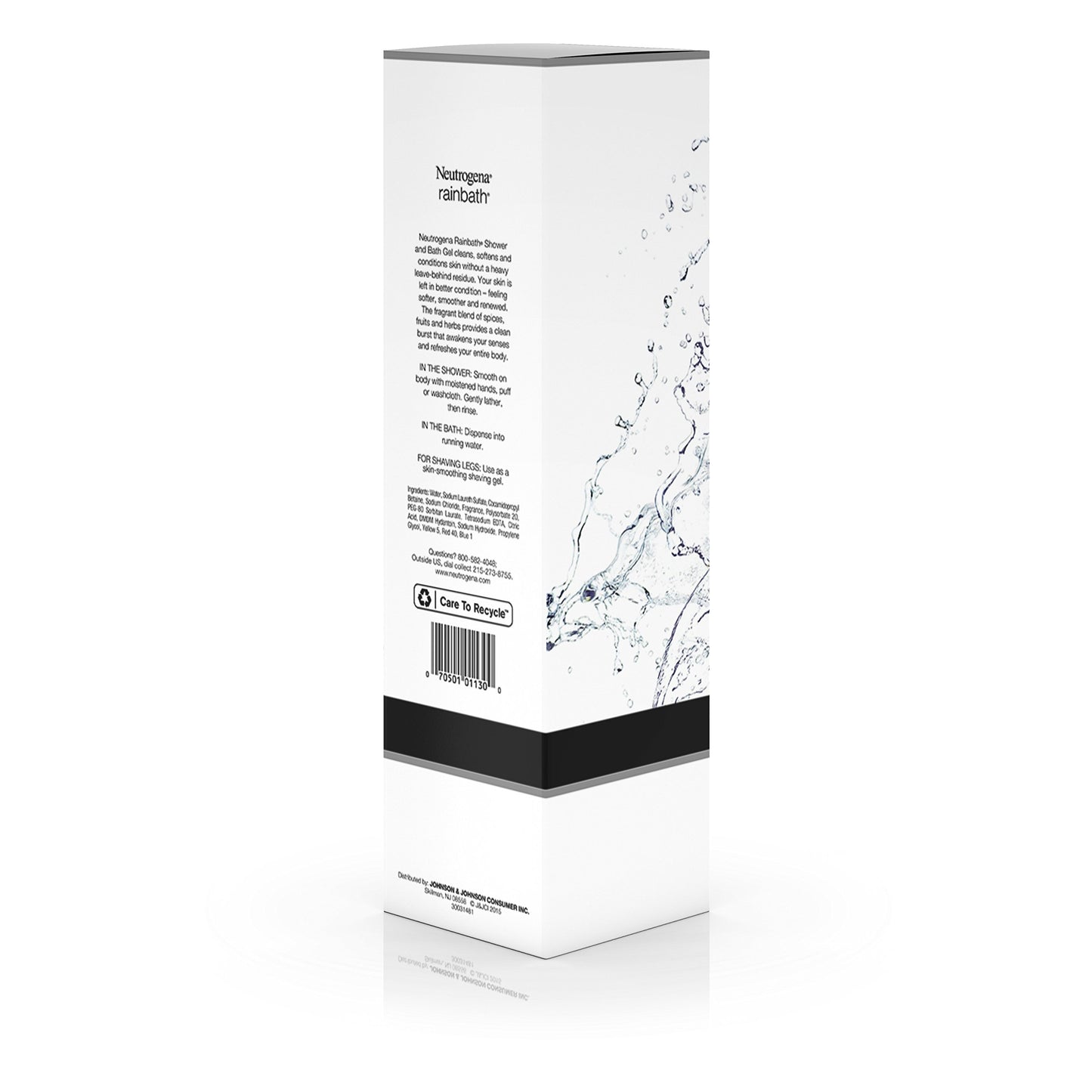 Neutrogena Rainbath Cleansing Shower & Bath Gel, Daily Moisturizing Body Wash Cleanser & Shaving Gel for Men & Women, Clean-Rinsing Creamy Lather