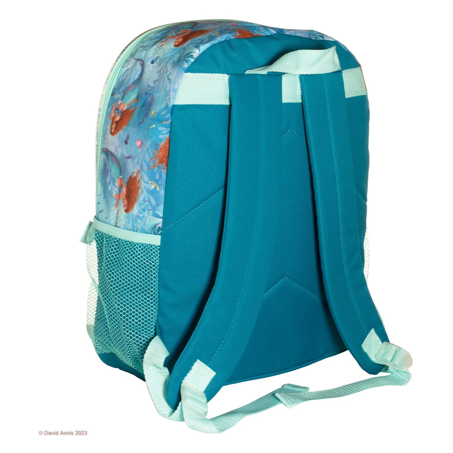 Disney The Little Mermaid Movie 4 Piece Backpack Set, Flip Sequin School Bag for Girls with Front Zip Pocket, Green