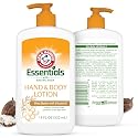 Arm and Hammer Essentials Hand & Body Lotion For Women and Men with Vitamin E 18oz Shea Butter Moisturizing Lotion for Dry Skin, Softness