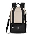 Sherpani Camden, Convertible Backpack, 3 in 1 Tote Bag, 18L Travel Backpack, Crossbody Bag for Women, Cross Body Purse, Travel Gifts, RFID Protection, Fits 13” Laptop (Con Leche)